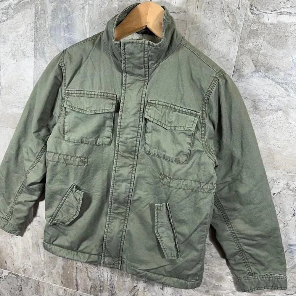 OshKosh B'gosh  fleece lined green jacket Size 12 years #kids #outerwear